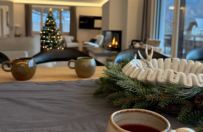 Weihnachtliches Wohn- & Esszimmer im Klopfer Haus