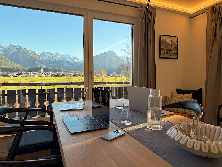Arbeiten mit Ausblick in Oberstdorf